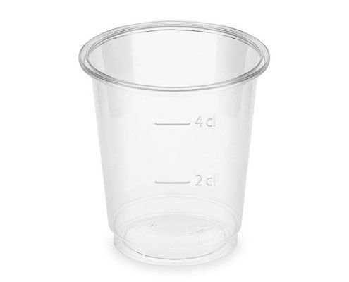 Bioműanyag PLA snapszos pohár 2/4 cl