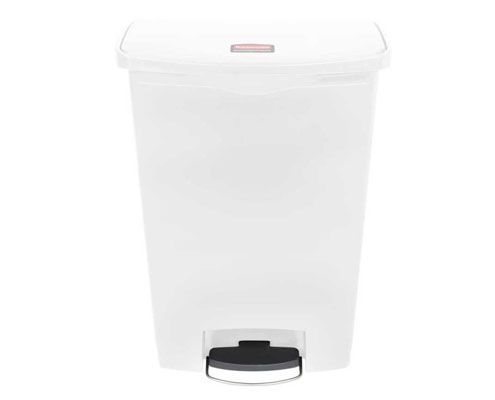 Rubbermaid Step On keskeny pedálos szemetes kuka 90 l fehér