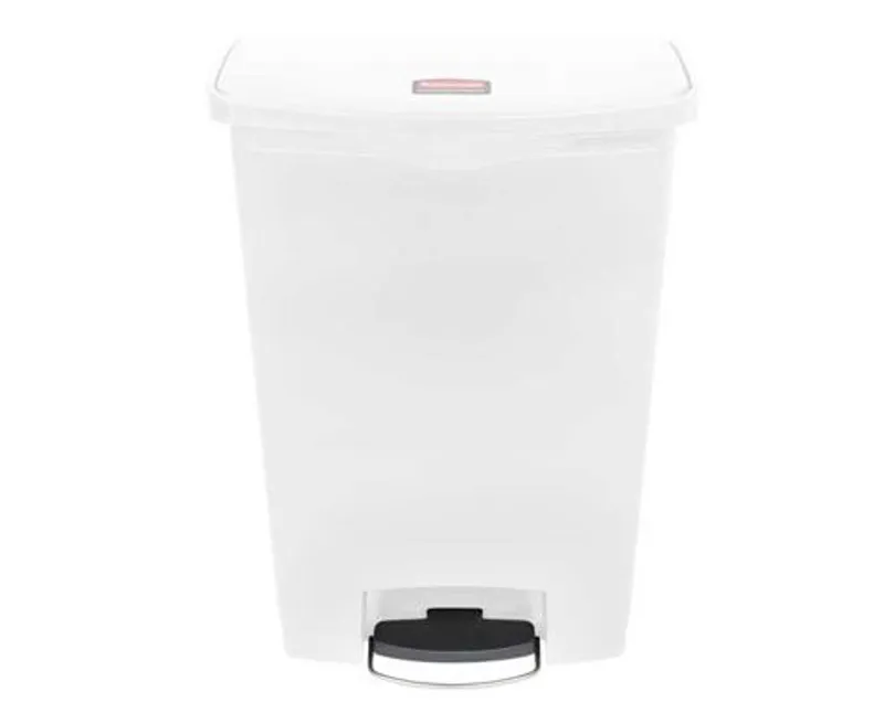 Rubbermaid Step On keskeny pedálos szemetes kuka 90 l fehér