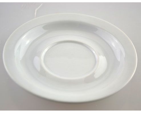 Fehér porcelán mokkás csészealj 130 mm Super White