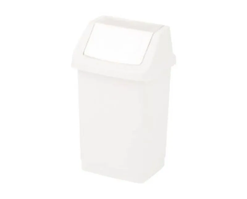 Curver "Click-It" billenő fedeles szemetes 50 l - Fehér