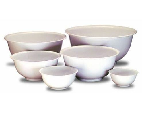 Keverőtál erősített műanyag 28 cm fehér 4,5 l
