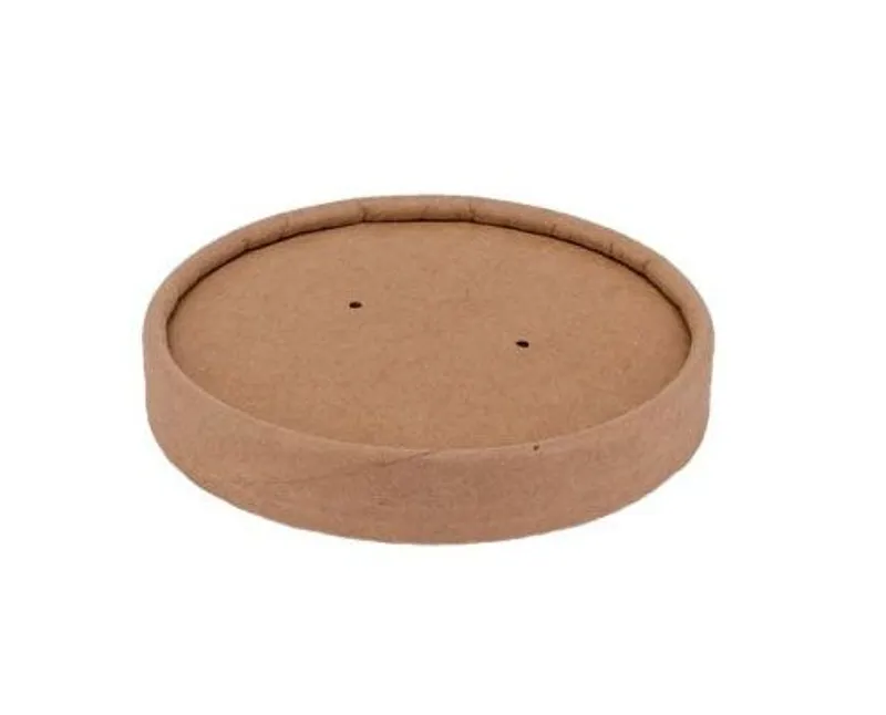 Leveses kraft papír tető 500 ml-hez 97 mm (barna kraft pohárhoz)