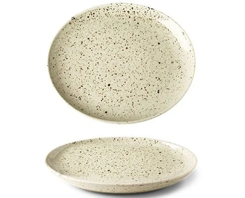 Lifestyle Natural porcelán ovális tányér 28 cm