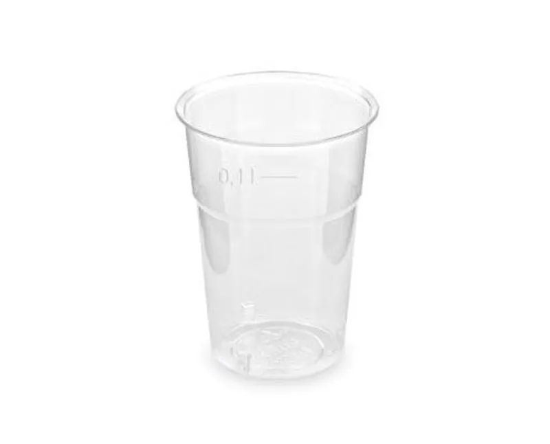 Műanyag prémium pohár 100 ml víztiszta