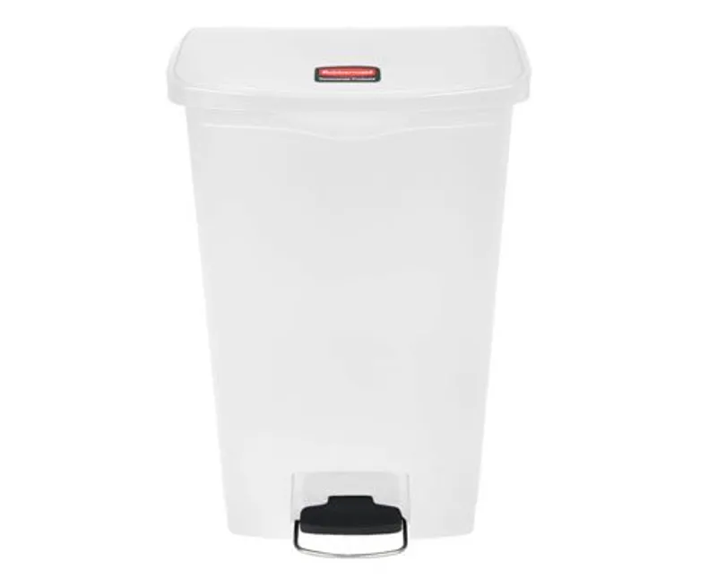 Rubbermaid Step On keskeny pedálos szemetes kuka 68 l fehér
