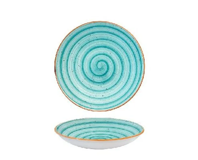 Bonna Aqua porcelán perem nélküli mélytányér 23 cm