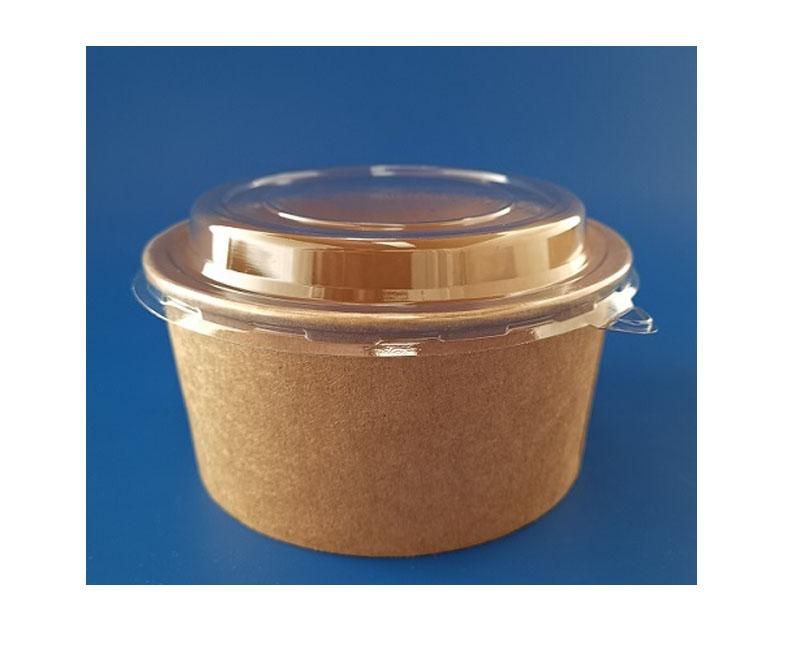 Tető PET 145 mm kraft salátás papír tálhoz