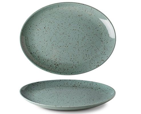 Lifestyle Rainforest porcelán ovális tányér 32 cm