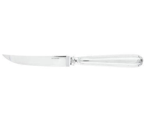 Baroque steak kés 22,7 cm, Alpakka ezüstözött üreges nyél orfévre