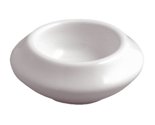 Fehér sütő-porcelán vajtálka 2 cl