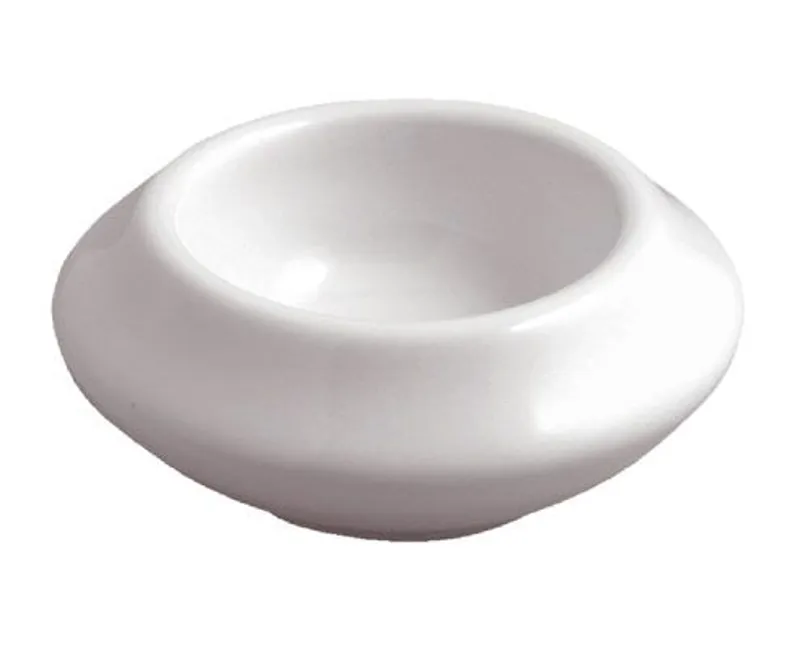 Fehér sütő-porcelán vajtálka 2 cl