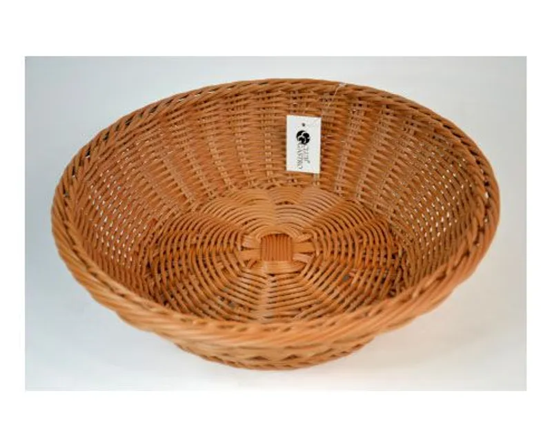 Kerek rattan kenyérkosár 34,5 x 11 cm