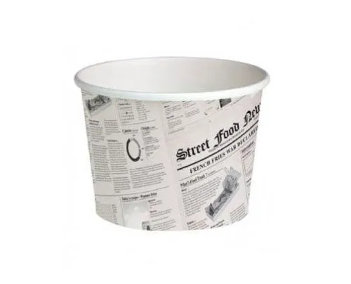 Papírtégely - Újság arculatú - 720 ml Ø114 mm