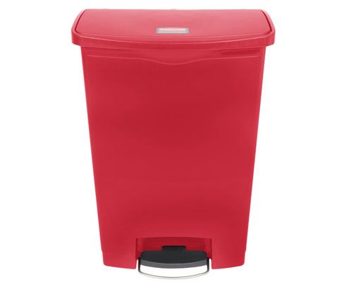 Rubbermaid Step On keskeny pedálos szemetes kuka 90 l piros
