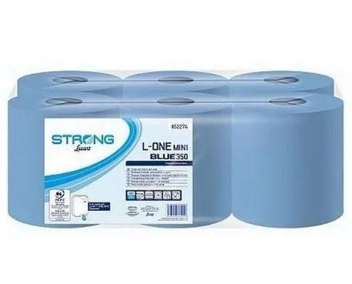 LUCART STRONG L-ONE Mini tekercses kéztörlő, kék, 2 rétegű