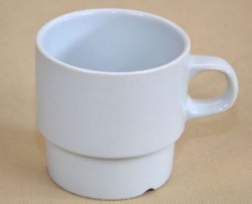 Super White fehér porcelán stócolható bögre 3,4 dl