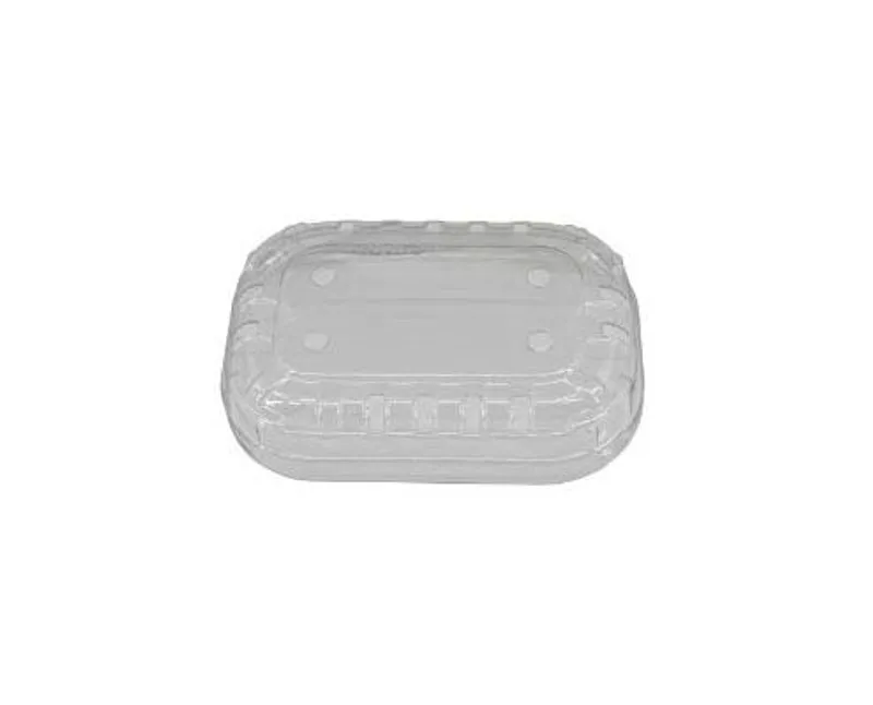 PET műanyag tető gyümölcskosárhoz 15 mm magas 125 ml-hez