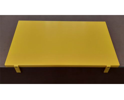 Vágólap/vágódeszka 50 x 30 x 1,8 cm sárga