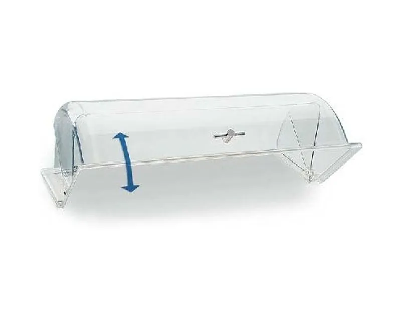 Rolltop akril búra arany színű füllel GN 1/1