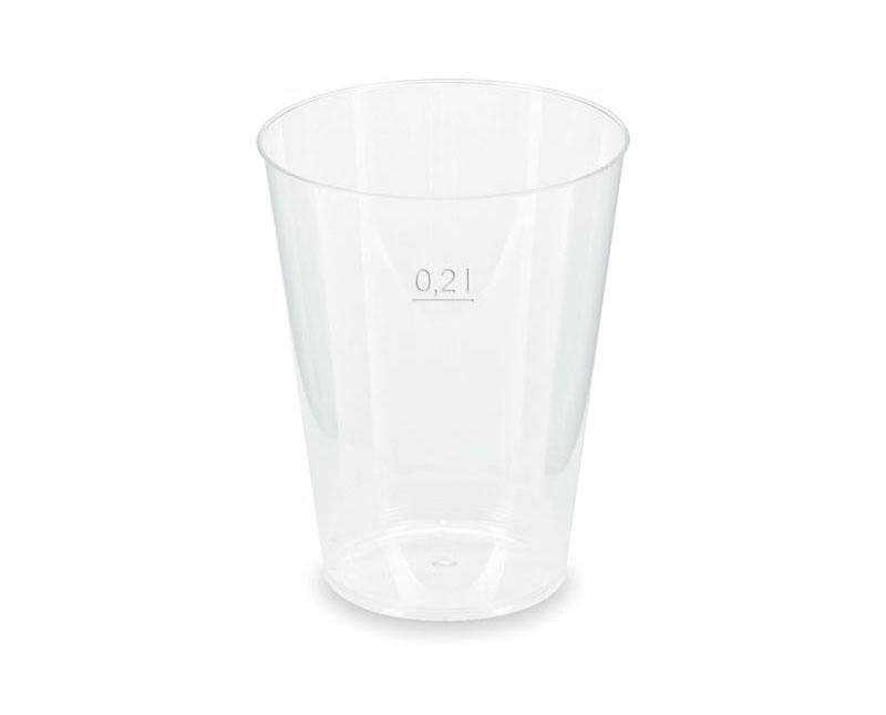 Újrahasználható műanyag pohár 200 ml