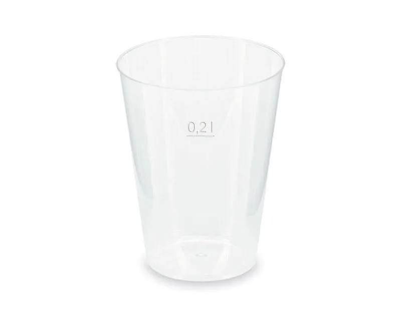 Újrahasználható műanyag pohár 200 ml
