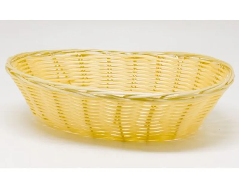 Ovális polipropilén kenyérkosár 255 x 180 x 65 mm