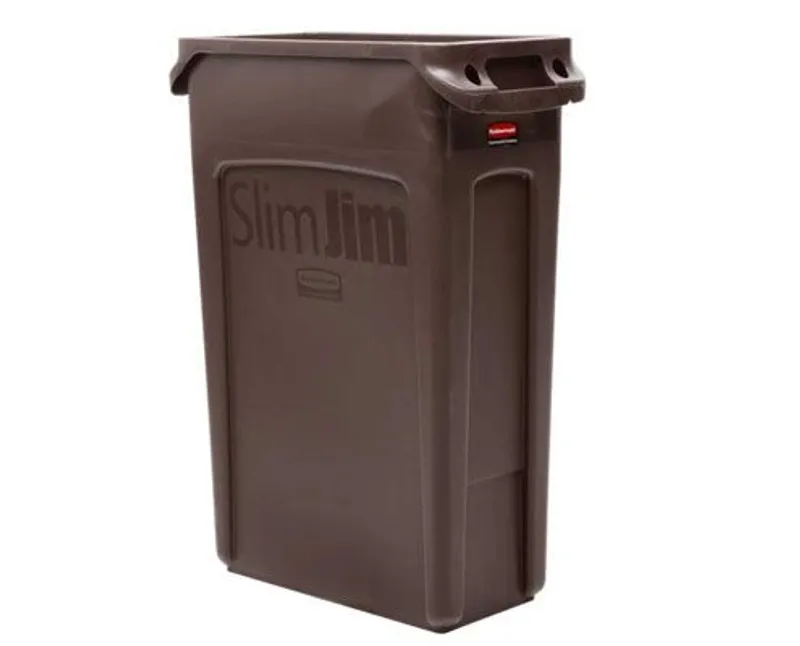 Rubbermaid Slim Jim szemetes kuka barna 87 l