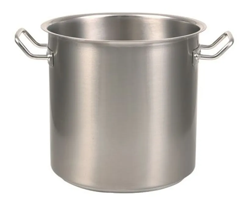 Fazék átm. 24 cm, mag. 24 cm, űrt. 9,8 l, rozsdamentes acél, tripla alj, matt