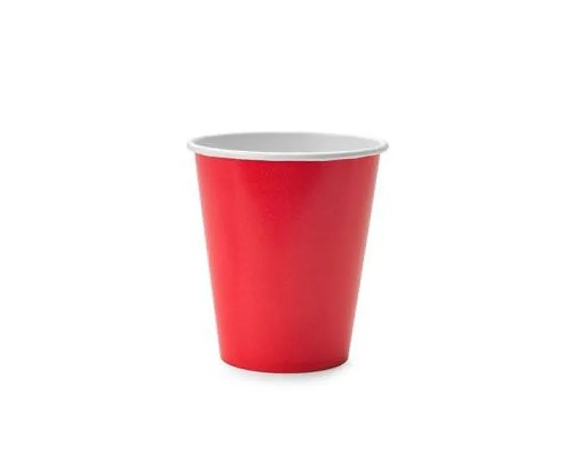 Piros papírpohár 100 ml 63 mm