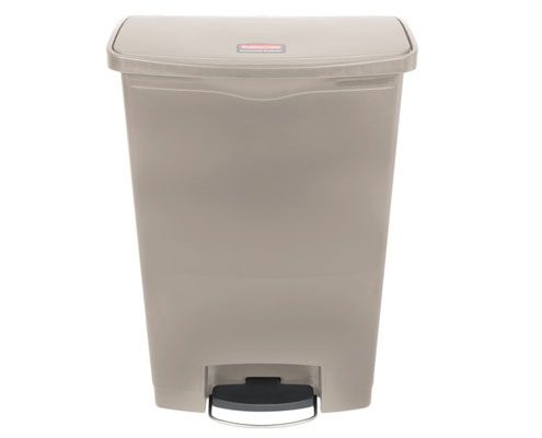 Rubbermaid Step On keskeny pedálos szemetes kuka 90 l bézs