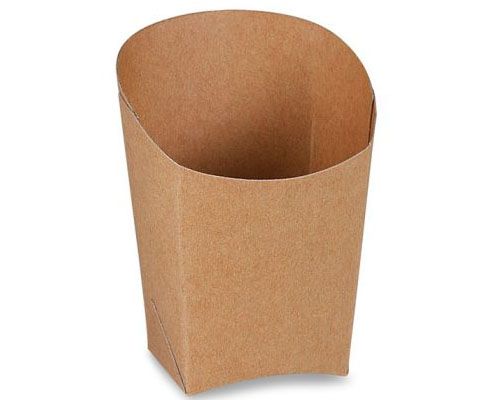 Wrap - sültkrumplis papír pohár barna kraft 240 ml