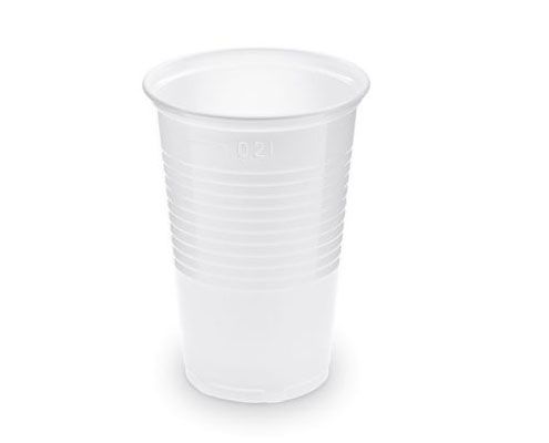 Fehér műanyag pohár 200 ml