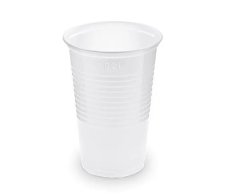 Fehér műanyag pohár 200 ml