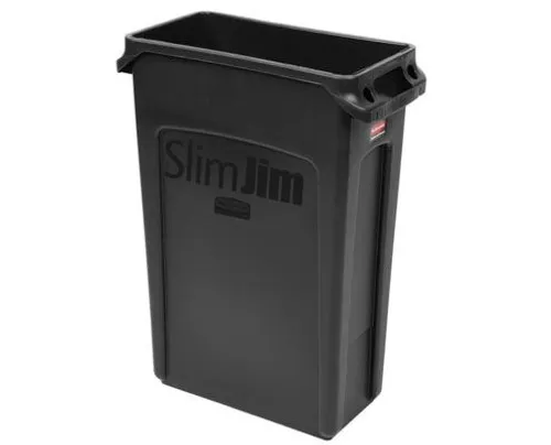 Rubbermaid Slim Jim szemetes kuka fekete 87 l