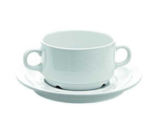 Fehér porcelán levescsésze 280 ml Super White