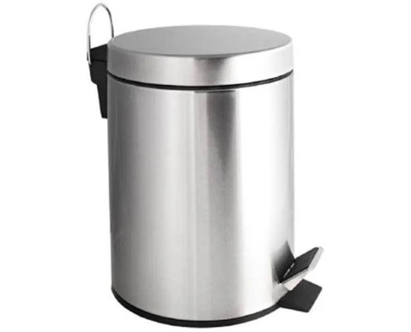 Simex pedálos szemetes rozsdamentes szálcsiszolt 5 l