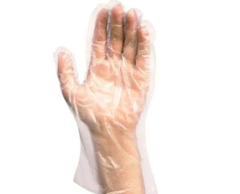 PE ömlesztett nejlon kesztyű (fólia kesztyű, nylon kesztyű)