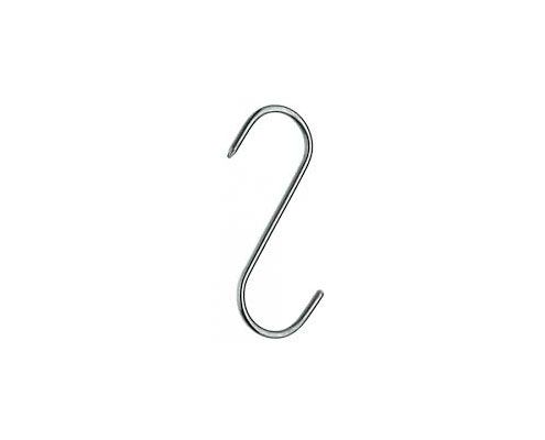 Rozsdamentes acél húshorog 100 x 4 mm "S"