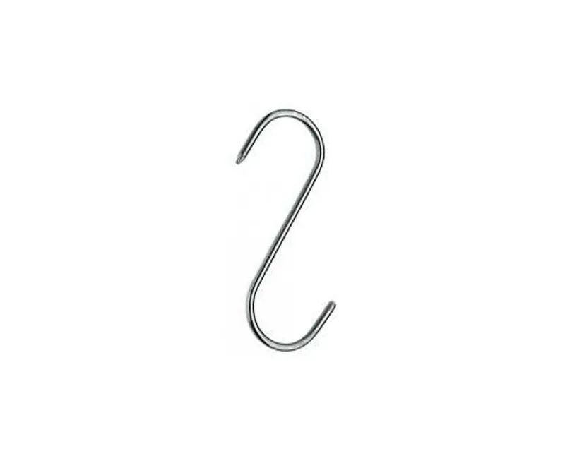Rozsdamentes acél húshorog 100 x 4 mm "S"