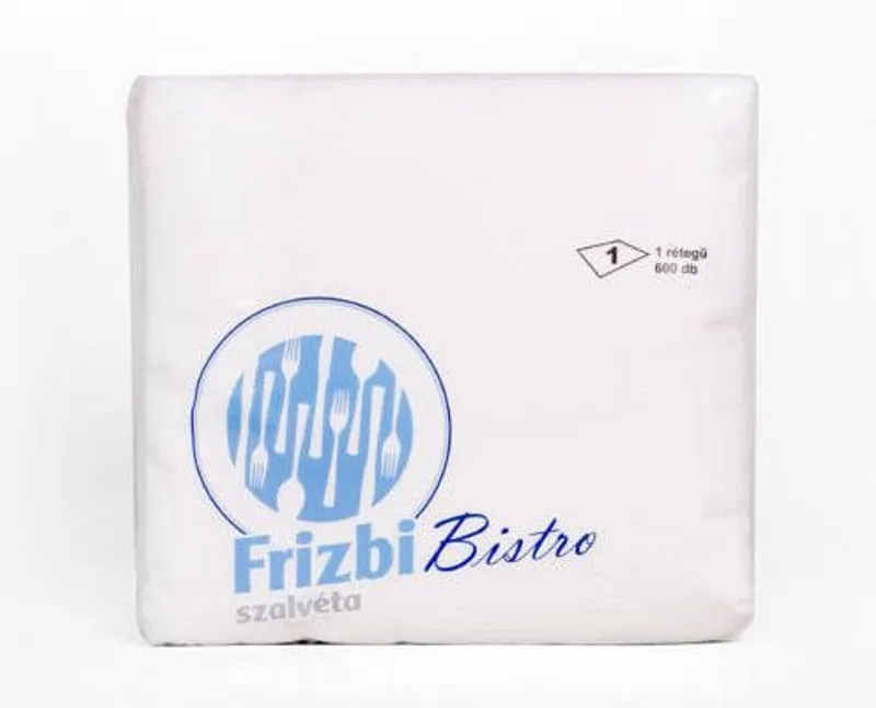 Frizbi éttermi fehér szalvéta 16 x 16 cm