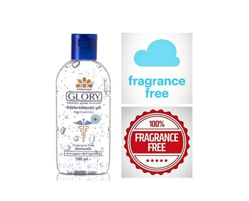 Glory kézfertőtlenítő gél illatmentes 100 ml