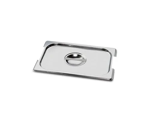 GN 1/4 fedő rozsdamentes acél fül kivágással 265 x 162 mm