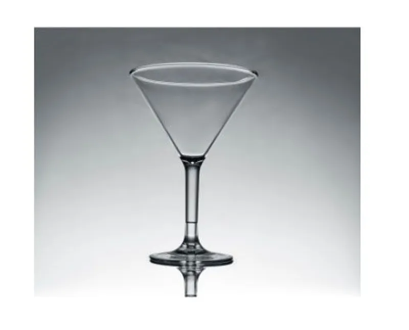 Polikarbonát törhetetlen műanyag martinis koktélkehely 300 ml