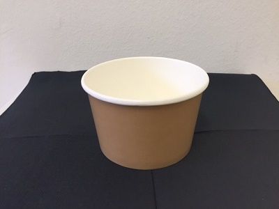 Leveses, salátás papírdoboz barna 480 ml