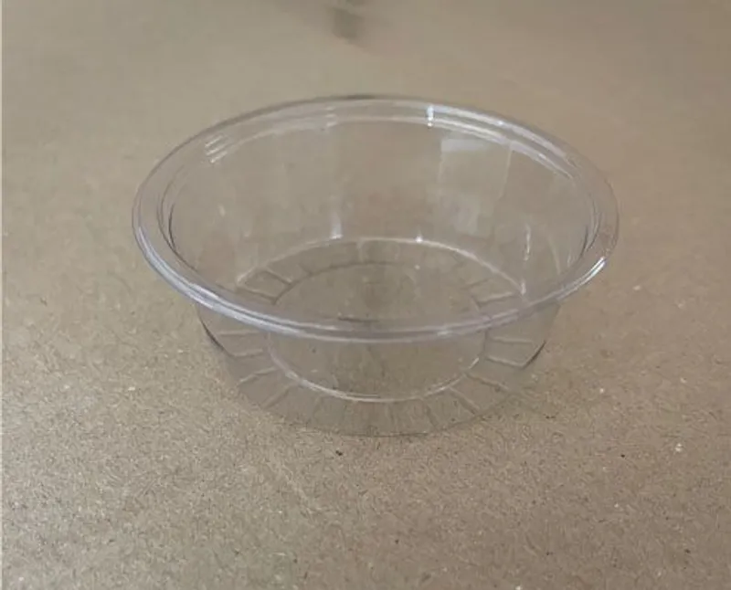 Műanyag szószos, öntetes tálka 50 ml 75 mm PET