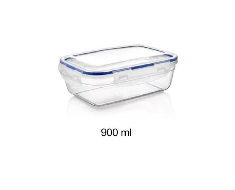 Ételtároló doboz csatos műanyag 900 ml