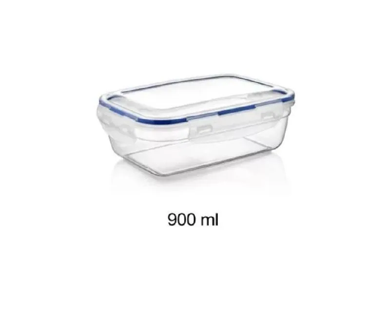 Ételtároló doboz csatos műanyag 900 ml
