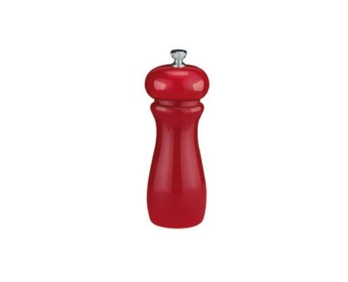 Borsőrlő fa, kerámia mechanikával, mag. 12 cm, piros