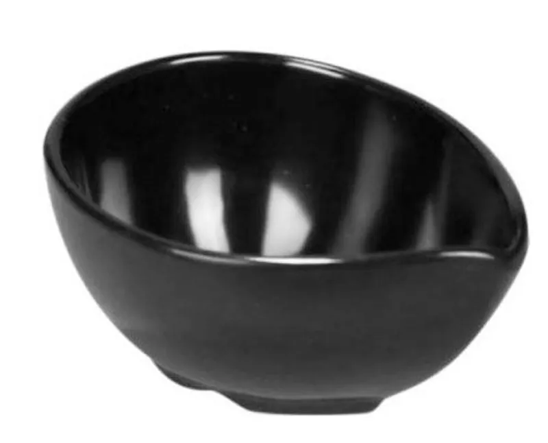 Fingerfood tálka "DROP" melamin 10 x 7,5 cm fekete